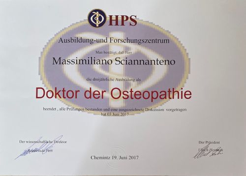 certificazione in osteopatia