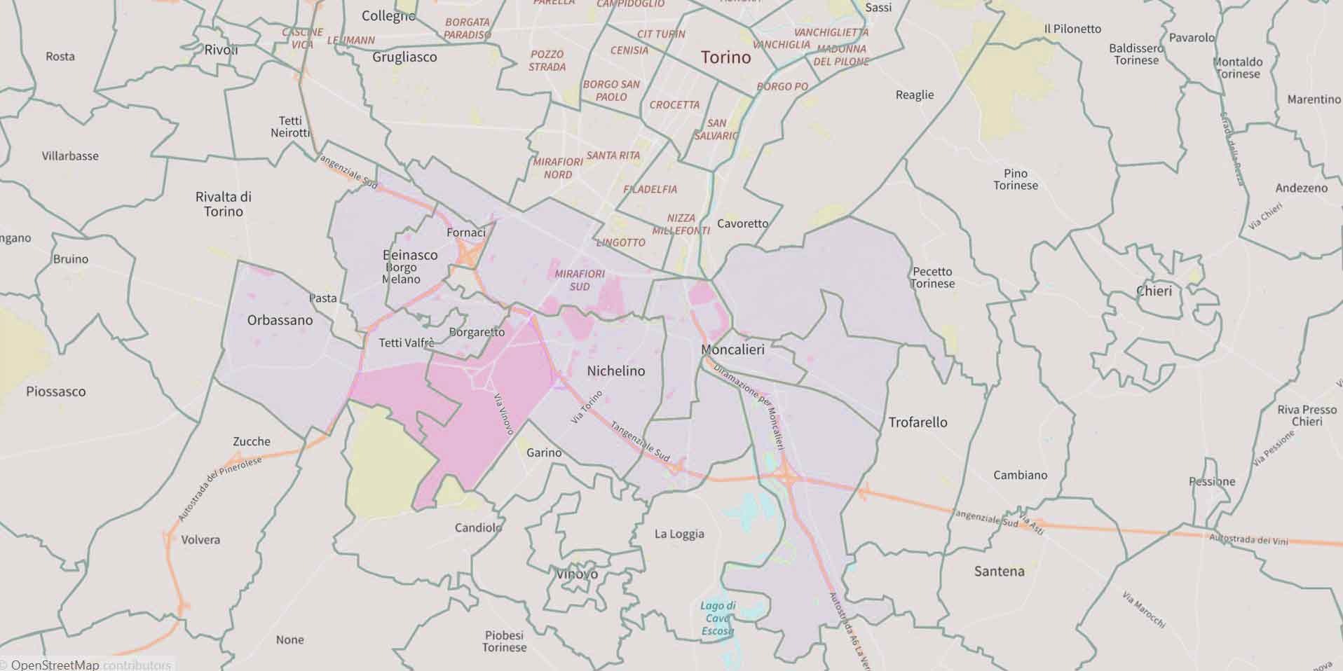 mappa-torino-nichelino-beinasco-moncalieri-rivalta-stupinigi-orbassano