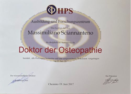 certificazione in osteopatia